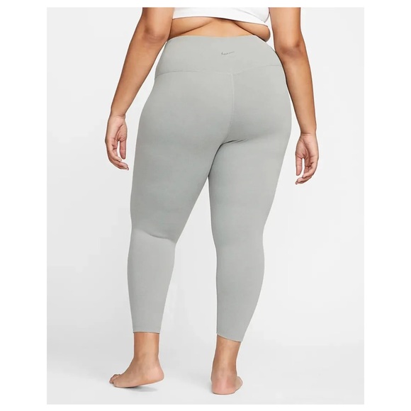 Nike High-Waisted 7/8 Leggings in Grey NWT - Picture 2 of 5